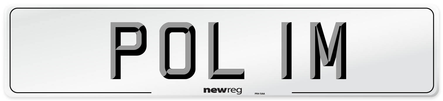 POL 1M Number Plate from New Reg